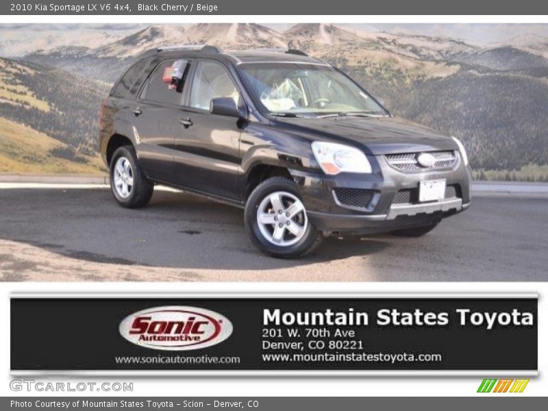 Black Cherry / Beige 2010 Kia Sportage LX V6 4x4