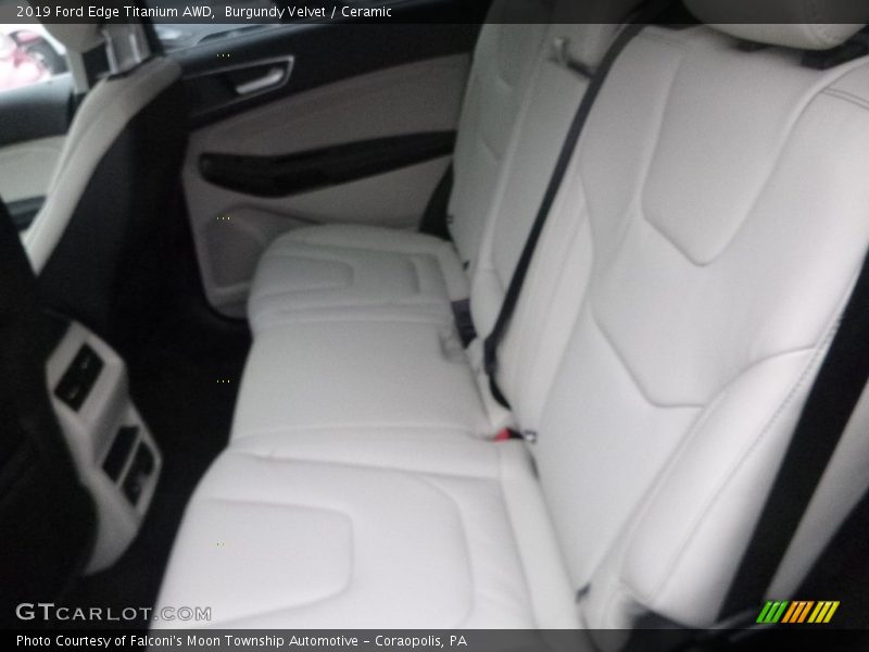 Burgundy Velvet / Ceramic 2019 Ford Edge Titanium AWD
