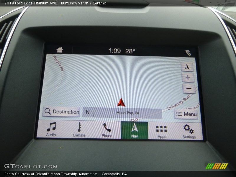 Controls of 2019 Edge Titanium AWD
