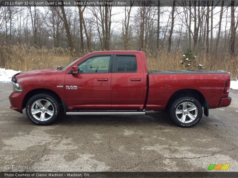 Deep Cherry Red Pearl / Black 2013 Ram 1500 Sport Quad Cab 4x4