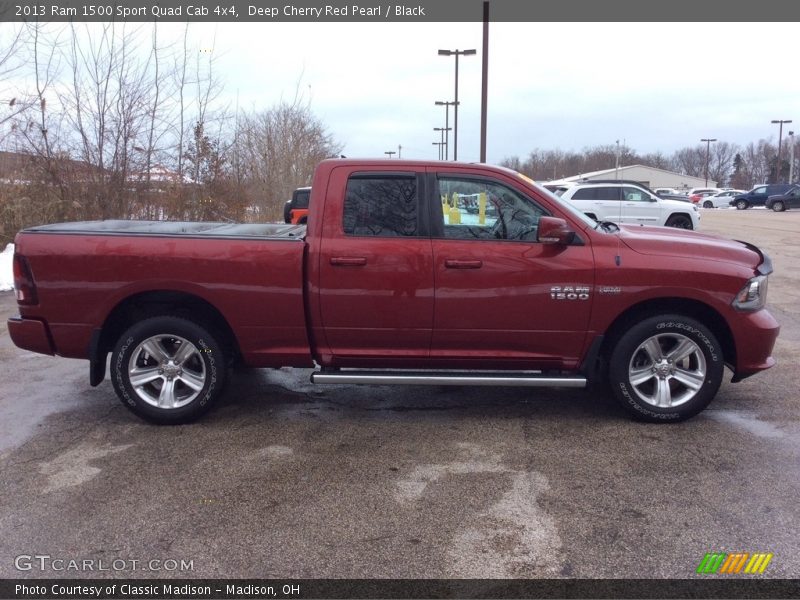 Deep Cherry Red Pearl / Black 2013 Ram 1500 Sport Quad Cab 4x4