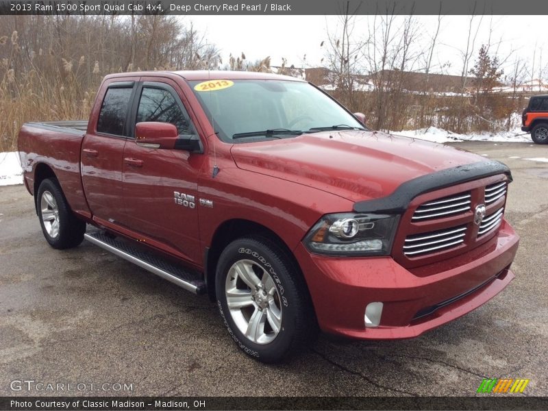 Deep Cherry Red Pearl / Black 2013 Ram 1500 Sport Quad Cab 4x4