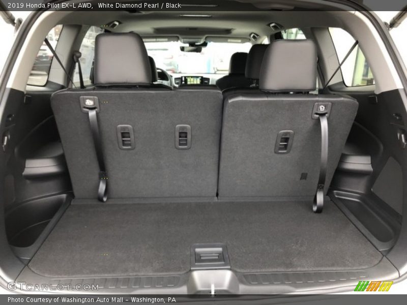 White Diamond Pearl / Black 2019 Honda Pilot EX-L AWD