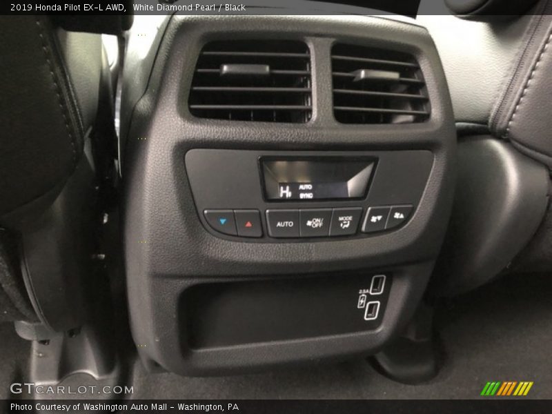 White Diamond Pearl / Black 2019 Honda Pilot EX-L AWD