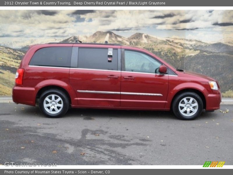 Deep Cherry Red Crystal Pearl / Black/Light Graystone 2012 Chrysler Town & Country Touring