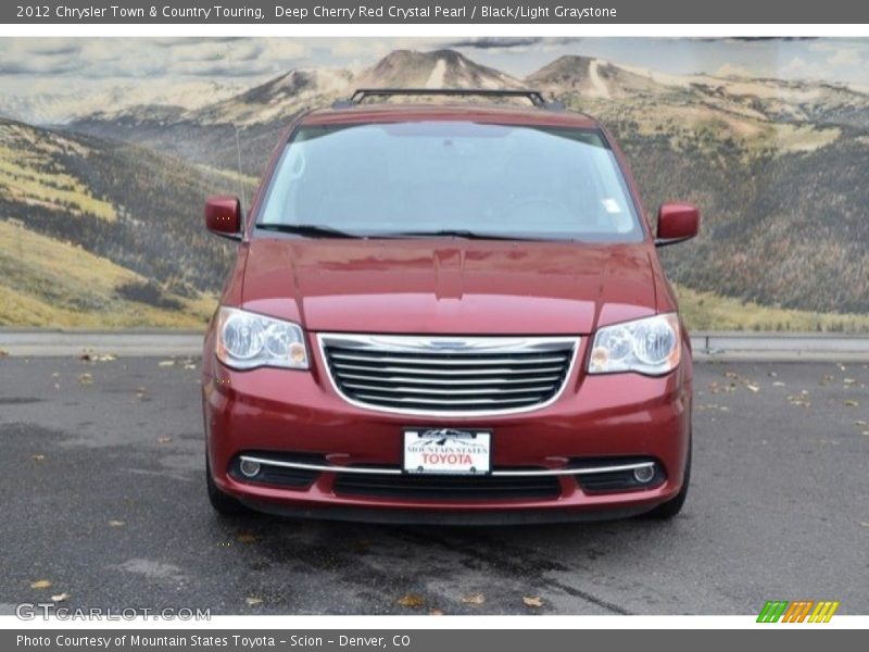 Deep Cherry Red Crystal Pearl / Black/Light Graystone 2012 Chrysler Town & Country Touring