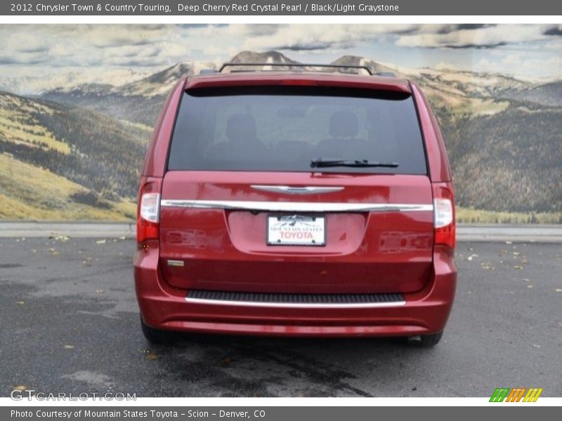 Deep Cherry Red Crystal Pearl / Black/Light Graystone 2012 Chrysler Town & Country Touring