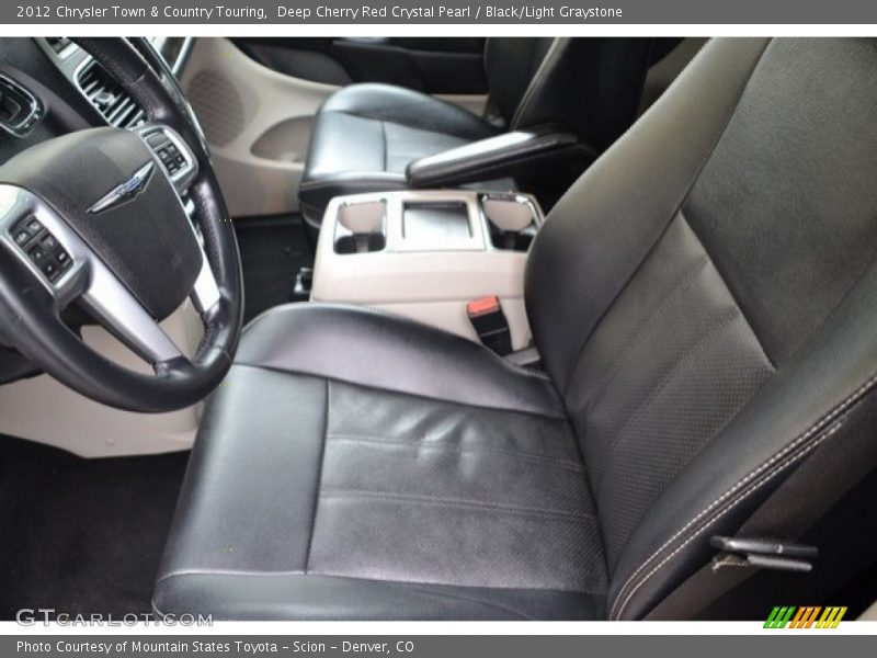 Deep Cherry Red Crystal Pearl / Black/Light Graystone 2012 Chrysler Town & Country Touring