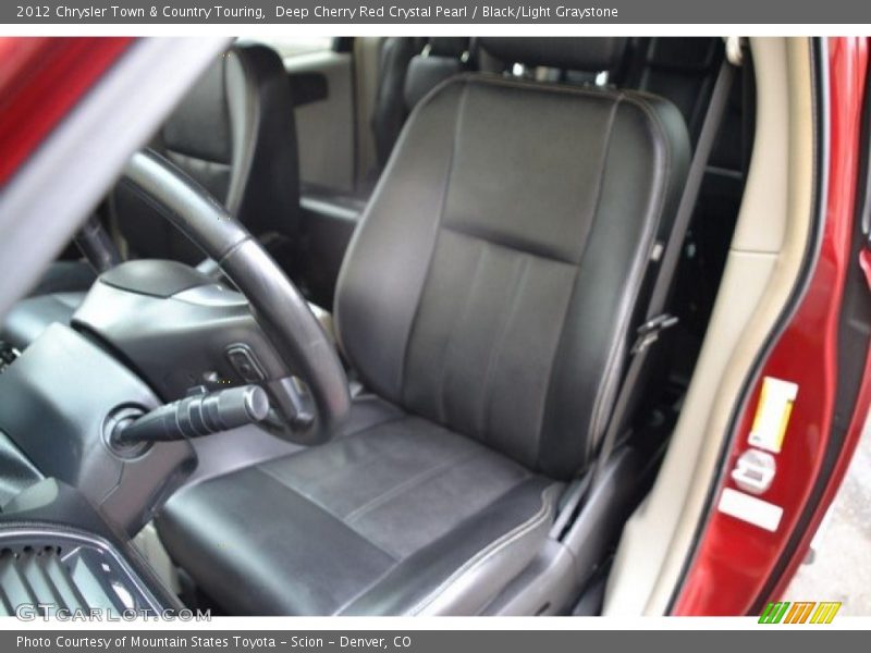 Deep Cherry Red Crystal Pearl / Black/Light Graystone 2012 Chrysler Town & Country Touring