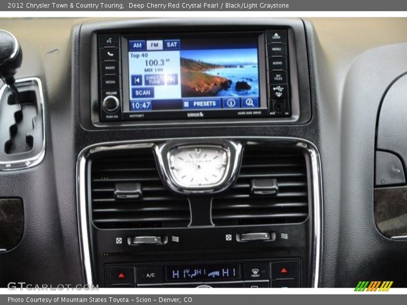 Deep Cherry Red Crystal Pearl / Black/Light Graystone 2012 Chrysler Town & Country Touring