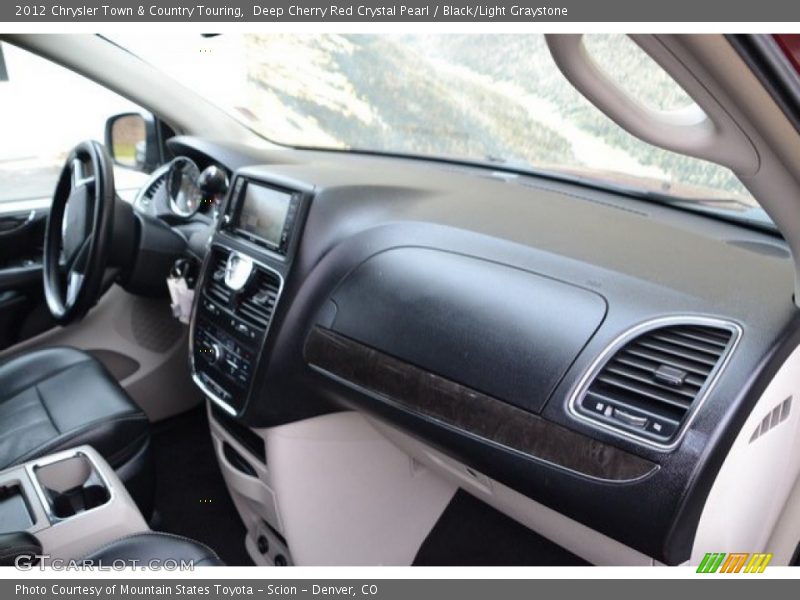 Deep Cherry Red Crystal Pearl / Black/Light Graystone 2012 Chrysler Town & Country Touring
