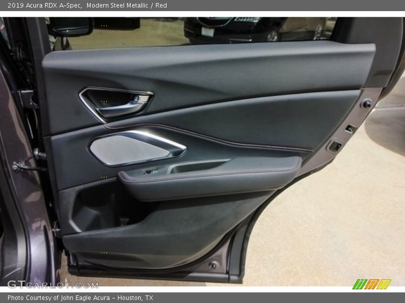 Modern Steel Metallic / Red 2019 Acura RDX A-Spec