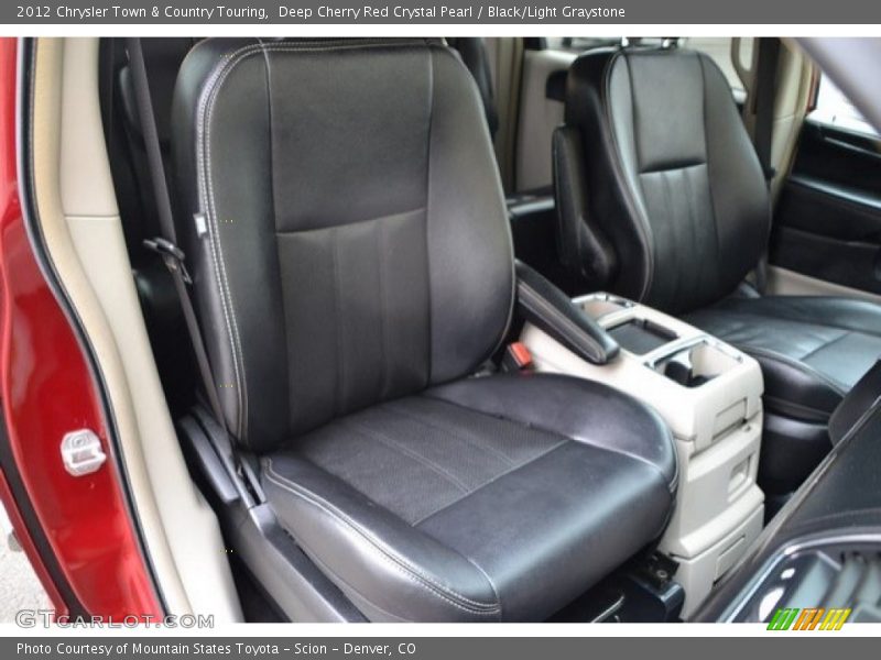 Deep Cherry Red Crystal Pearl / Black/Light Graystone 2012 Chrysler Town & Country Touring