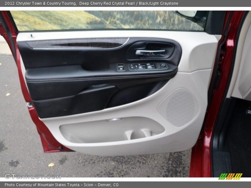 Deep Cherry Red Crystal Pearl / Black/Light Graystone 2012 Chrysler Town & Country Touring