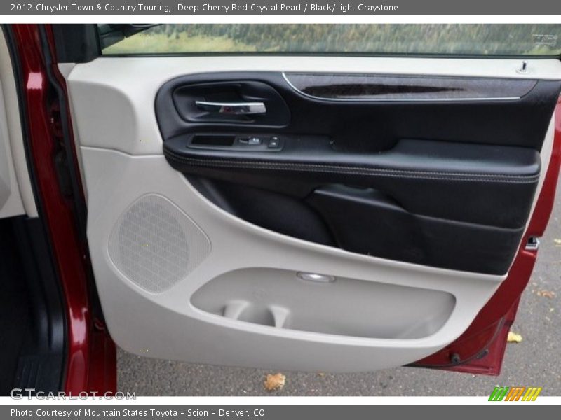 Deep Cherry Red Crystal Pearl / Black/Light Graystone 2012 Chrysler Town & Country Touring