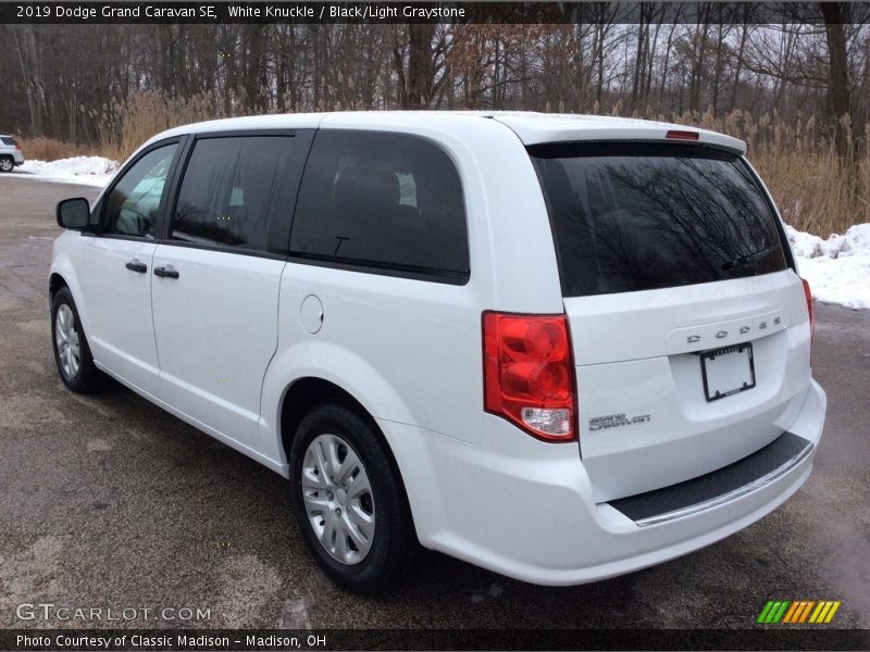 White Knuckle / Black/Light Graystone 2019 Dodge Grand Caravan SE