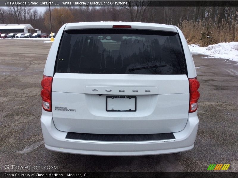 White Knuckle / Black/Light Graystone 2019 Dodge Grand Caravan SE