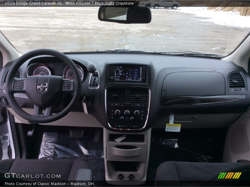 White Knuckle / Black/Light Graystone 2019 Dodge Grand Caravan SE
