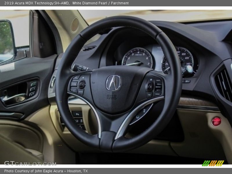 White Diamond Pearl / Parchment 2019 Acura MDX Technology SH-AWD