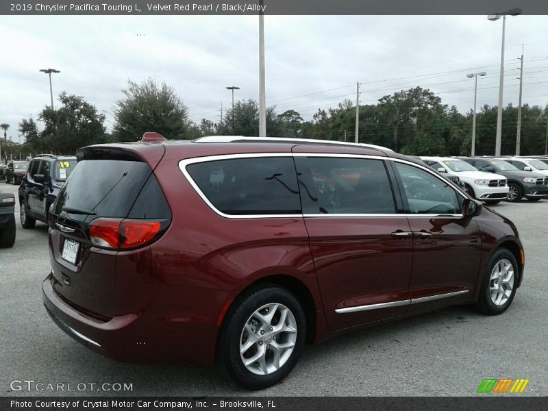 Velvet Red Pearl / Black/Alloy 2019 Chrysler Pacifica Touring L