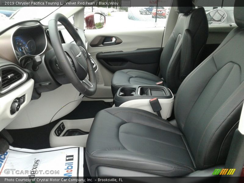 Velvet Red Pearl / Black/Alloy 2019 Chrysler Pacifica Touring L