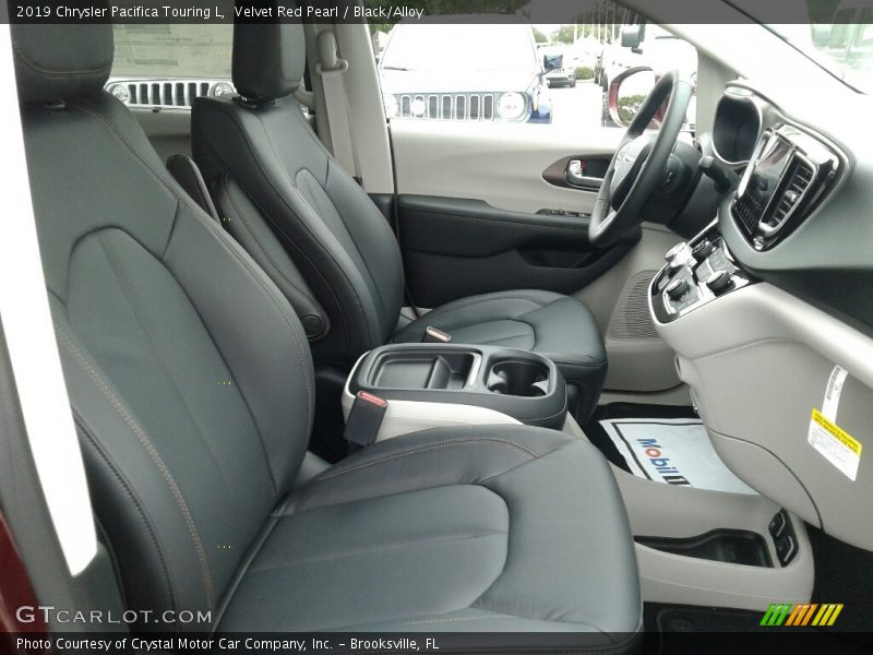 Velvet Red Pearl / Black/Alloy 2019 Chrysler Pacifica Touring L