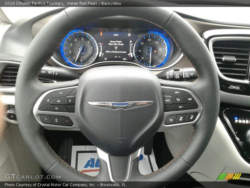 Velvet Red Pearl / Black/Alloy 2019 Chrysler Pacifica Touring L