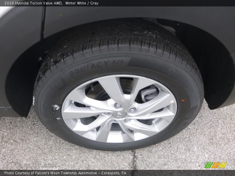 Winter White / Gray 2019 Hyundai Tucson Value AWD