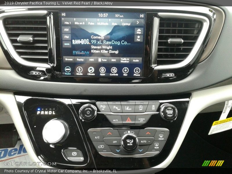 Velvet Red Pearl / Black/Alloy 2019 Chrysler Pacifica Touring L