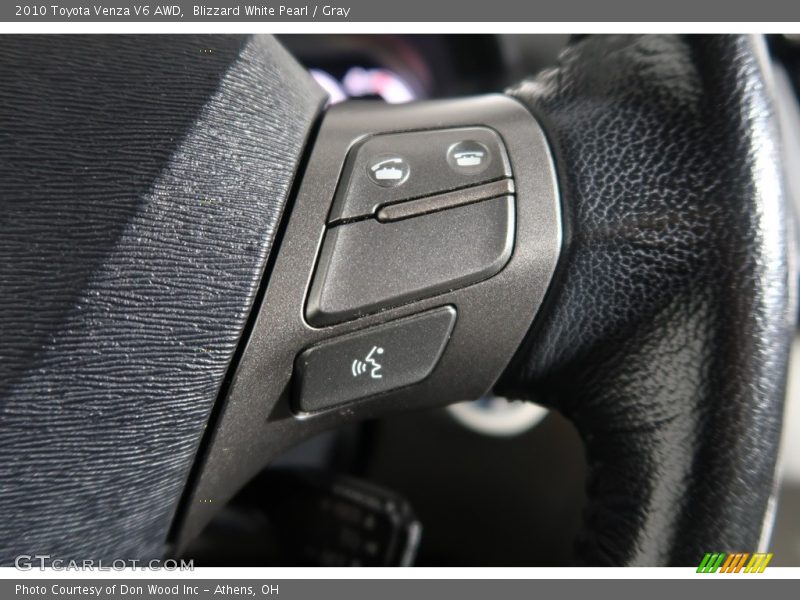 Blizzard White Pearl / Gray 2010 Toyota Venza V6 AWD