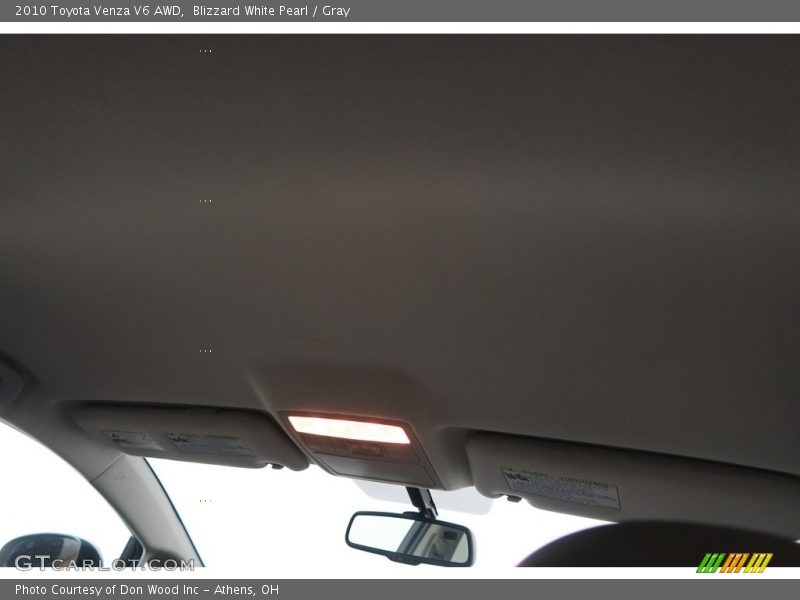 Blizzard White Pearl / Gray 2010 Toyota Venza V6 AWD