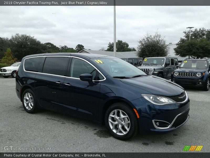 Jazz Blue Pearl / Cognac/Alloy 2019 Chrysler Pacifica Touring Plus