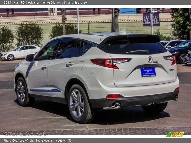 White Diamond Pearl / Espresso 2019 Acura RDX Advance