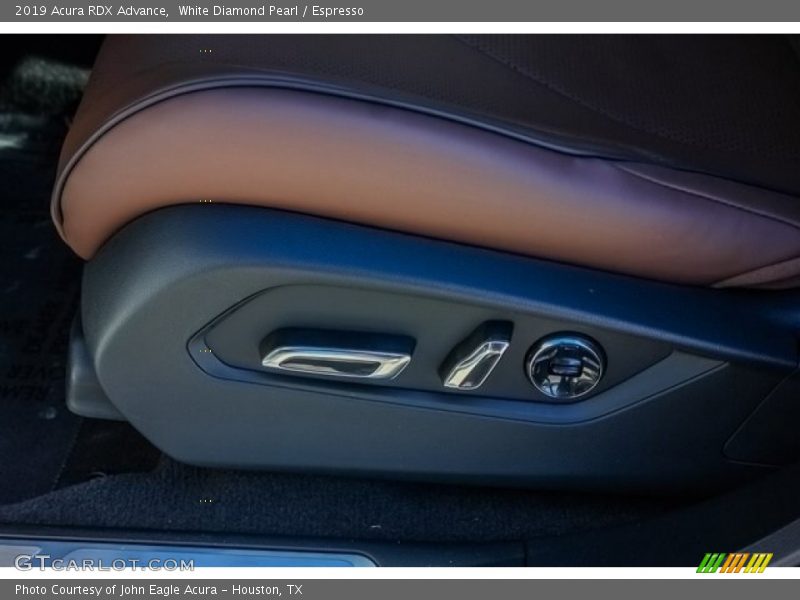 White Diamond Pearl / Espresso 2019 Acura RDX Advance