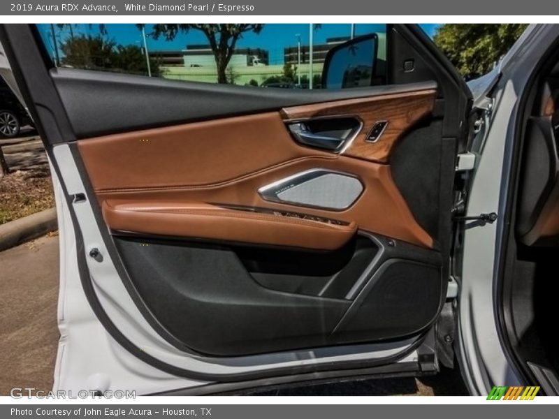 White Diamond Pearl / Espresso 2019 Acura RDX Advance