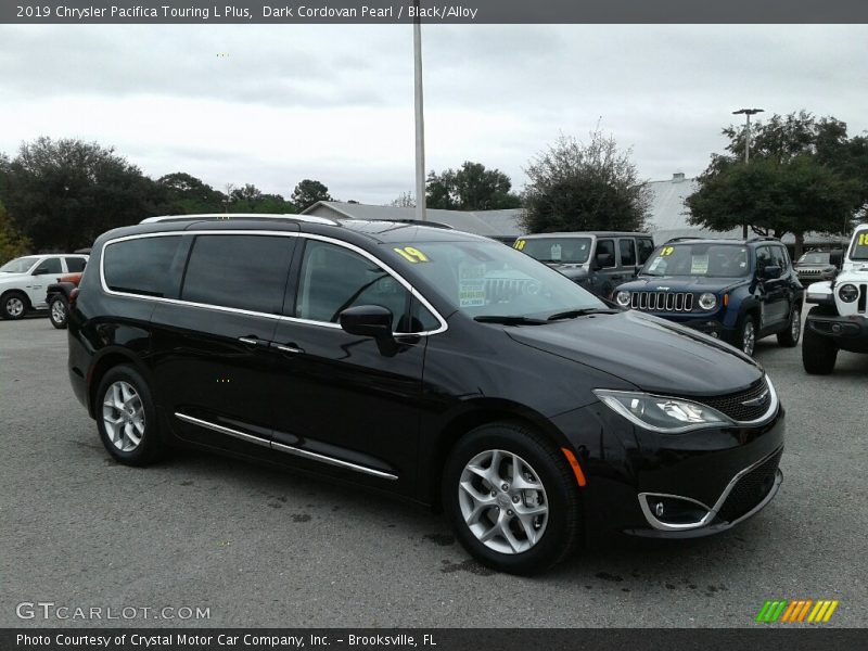 Dark Cordovan Pearl / Black/Alloy 2019 Chrysler Pacifica Touring L Plus