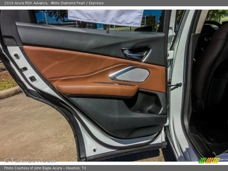 White Diamond Pearl / Espresso 2019 Acura RDX Advance