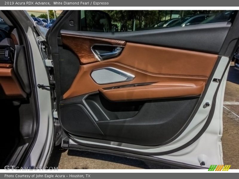 White Diamond Pearl / Espresso 2019 Acura RDX Advance