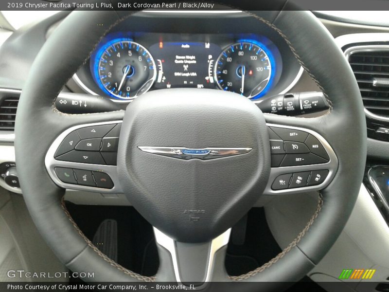 Dark Cordovan Pearl / Black/Alloy 2019 Chrysler Pacifica Touring L Plus