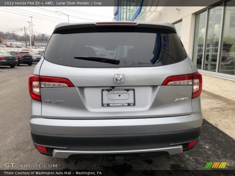 Lunar Silver Metallic / Gray 2019 Honda Pilot EX-L AWD
