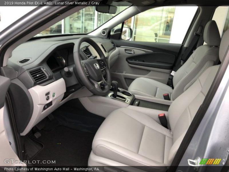 Lunar Silver Metallic / Gray 2019 Honda Pilot EX-L AWD