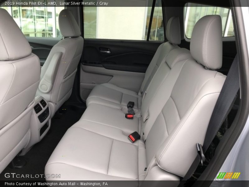 Lunar Silver Metallic / Gray 2019 Honda Pilot EX-L AWD