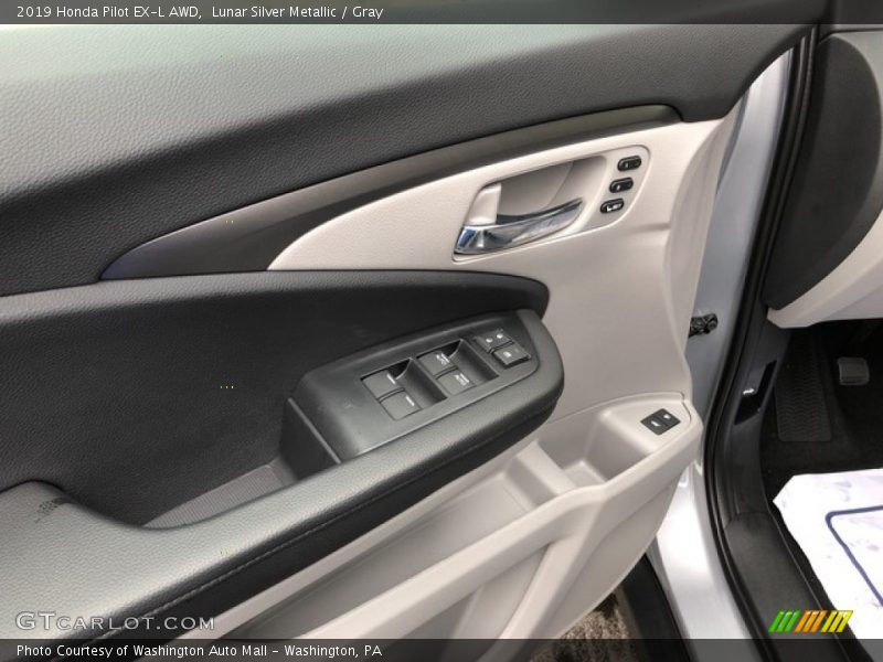 Lunar Silver Metallic / Gray 2019 Honda Pilot EX-L AWD