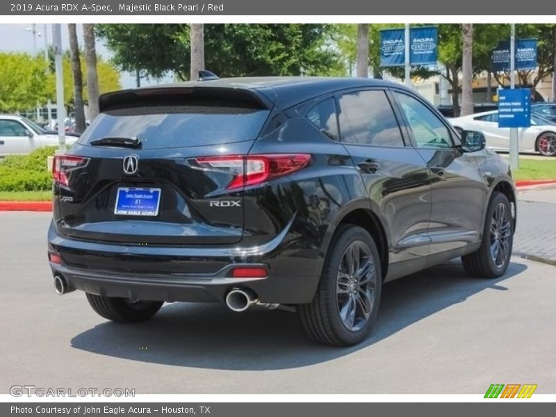 Majestic Black Pearl / Red 2019 Acura RDX A-Spec