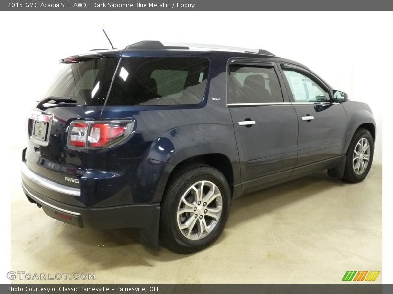 Dark Sapphire Blue Metallic / Ebony 2015 GMC Acadia SLT AWD