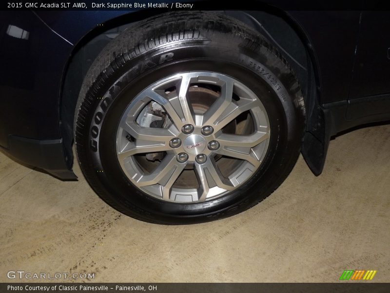 Dark Sapphire Blue Metallic / Ebony 2015 GMC Acadia SLT AWD