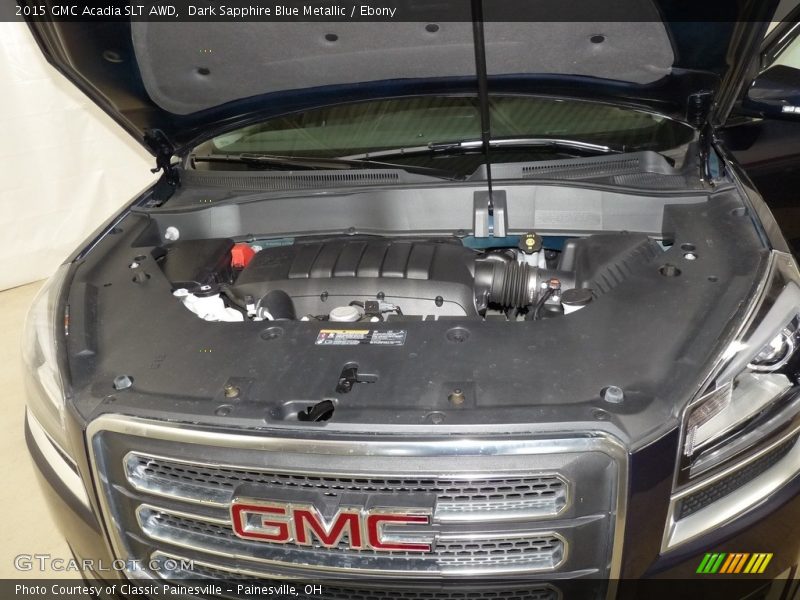 Dark Sapphire Blue Metallic / Ebony 2015 GMC Acadia SLT AWD