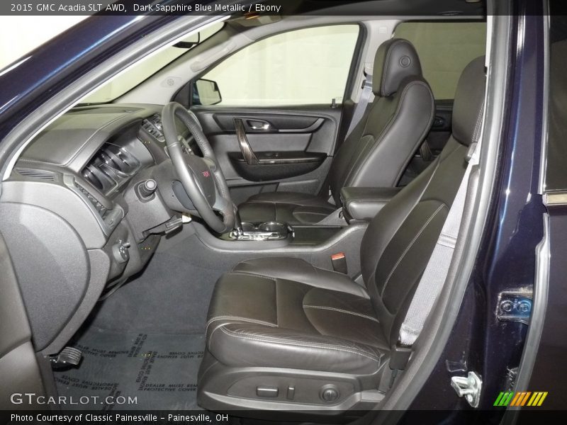 Dark Sapphire Blue Metallic / Ebony 2015 GMC Acadia SLT AWD
