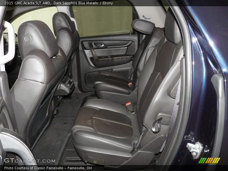 Dark Sapphire Blue Metallic / Ebony 2015 GMC Acadia SLT AWD
