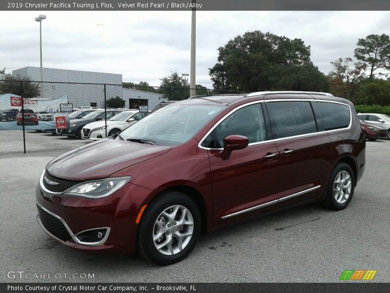 Velvet Red Pearl / Black/Alloy 2019 Chrysler Pacifica Touring L Plus